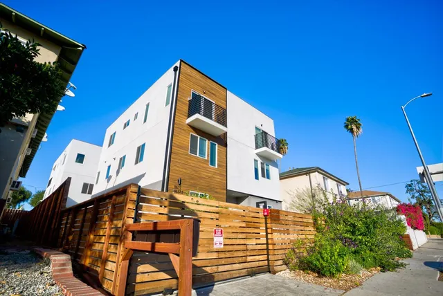 a front view of a building