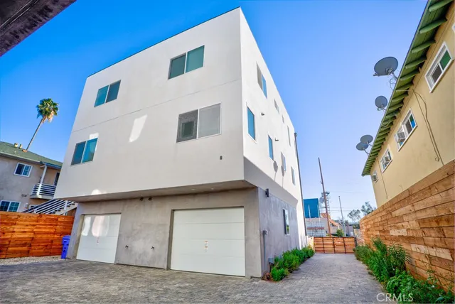 a view of a house with a balcony