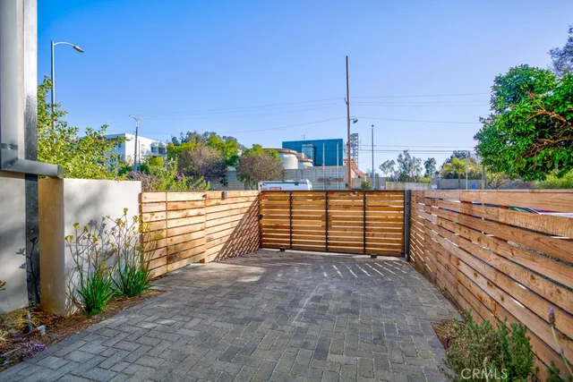 a view of a pathway of a building