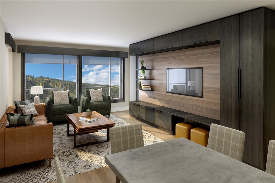 75 Hunki Dori Court, Unit W209 Keystone, CO 80435 - Photo 6 of 21 a living room with furniture and a large window