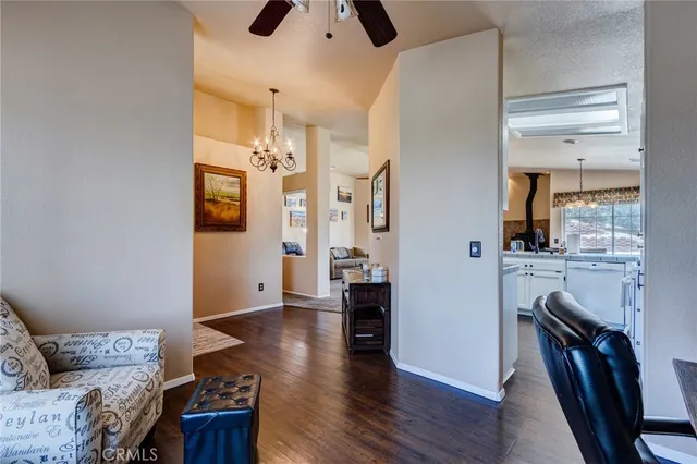 a view of a terrace with sky view