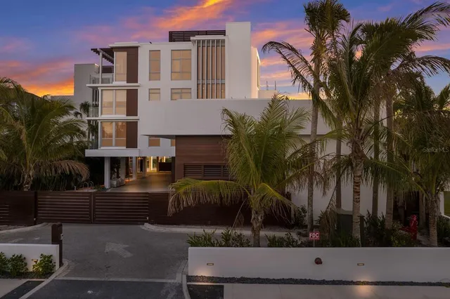 a house view with a garden space