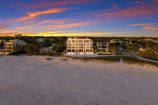 a view of a ocean with city
