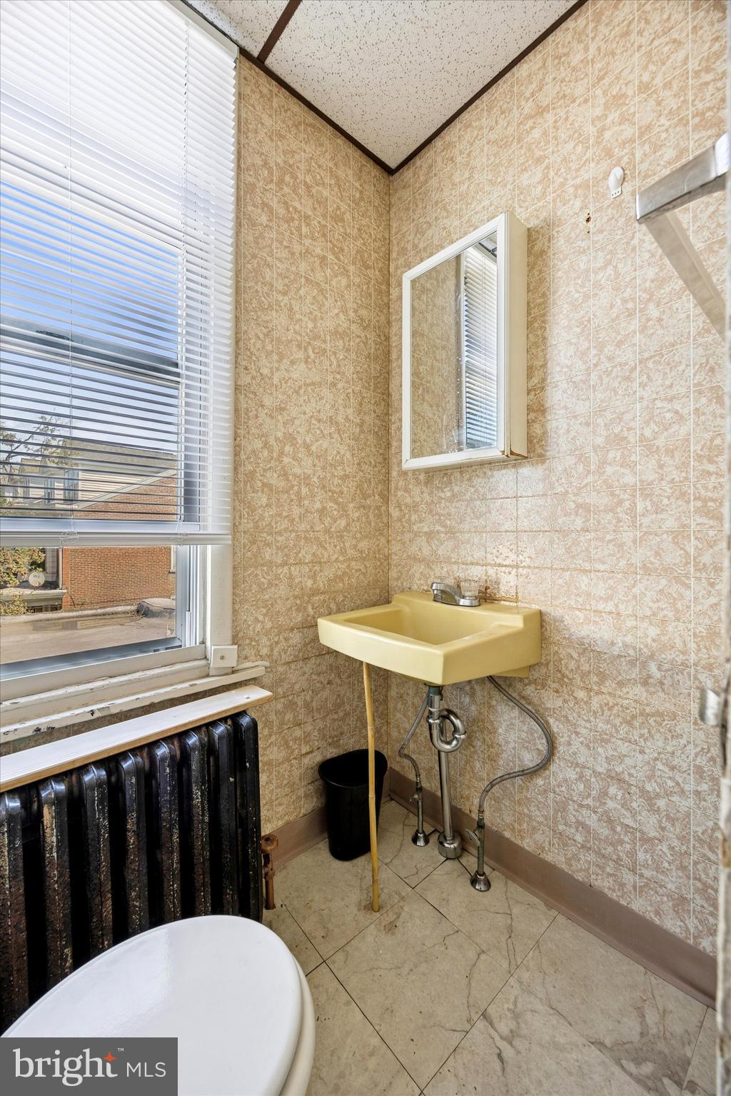 4359 Mitchell Street Philadelphia, PA 19128 - Photo 21 of 23 a bathroom with a sink a toilet and mirror