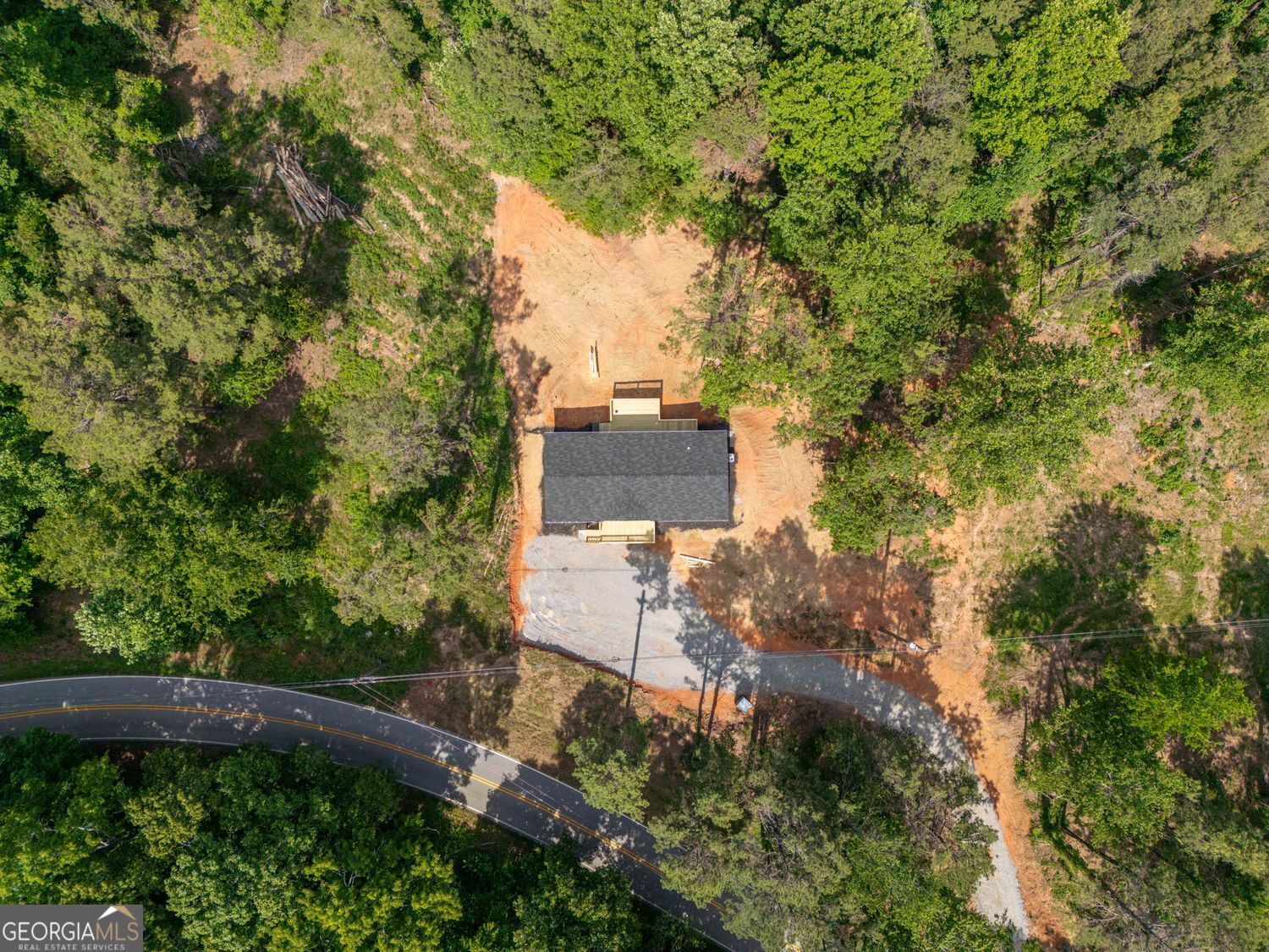 734 Hollywood Church Road Clarkesville, GA 30523 - Photo 4 of 49 an aerial view of a house with a yard