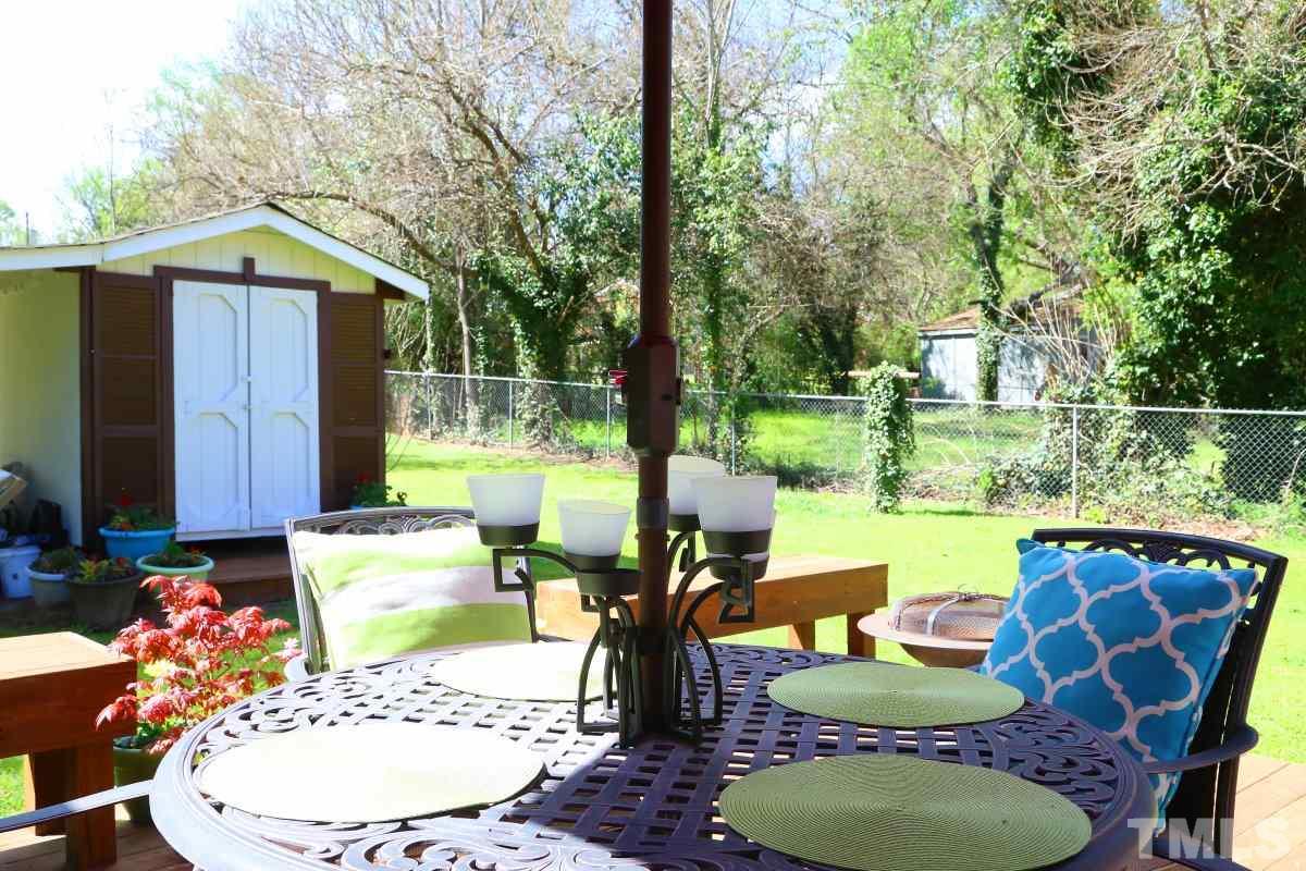 2748 Layden Street Raleigh, NC 27603 - Photo 5 of 25 a table and chairs in a patio