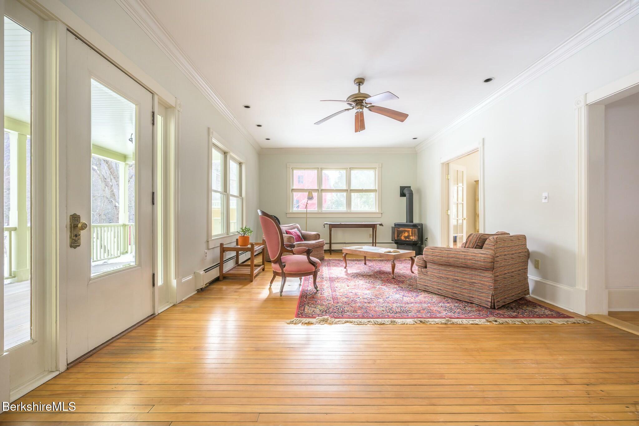 5 Stockbridge Road West Stockbridge, MA 01266 - Photo 18 of 60 a living room with furniture and wooden floor
