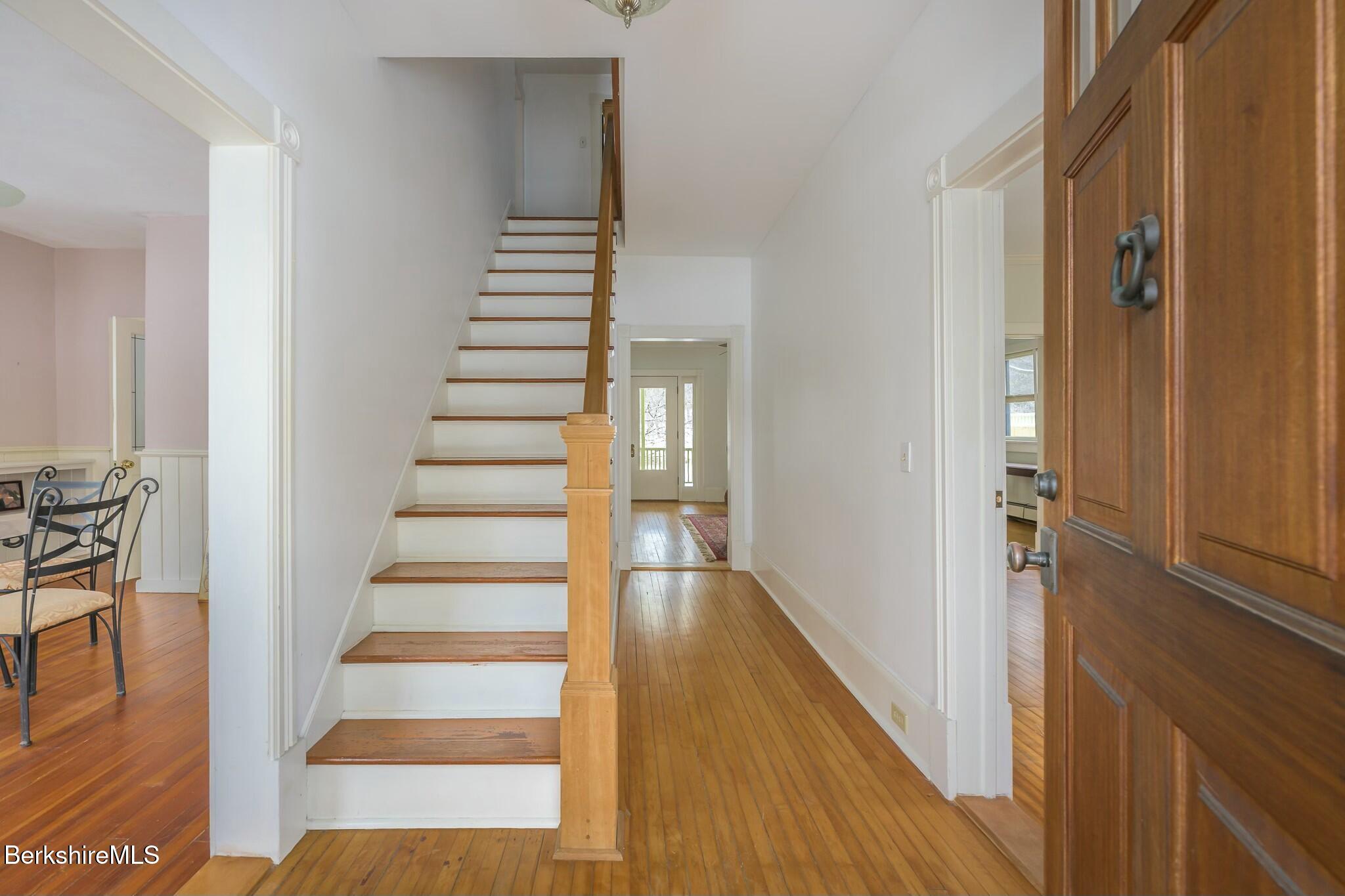 5 Stockbridge Road West Stockbridge, MA 01266 - Photo 10 of 60 a view of a hallway with wooden floor and entryway