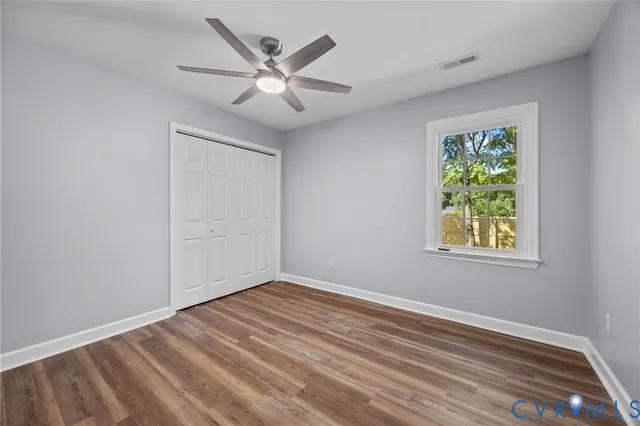 wooden floor in an empty room
