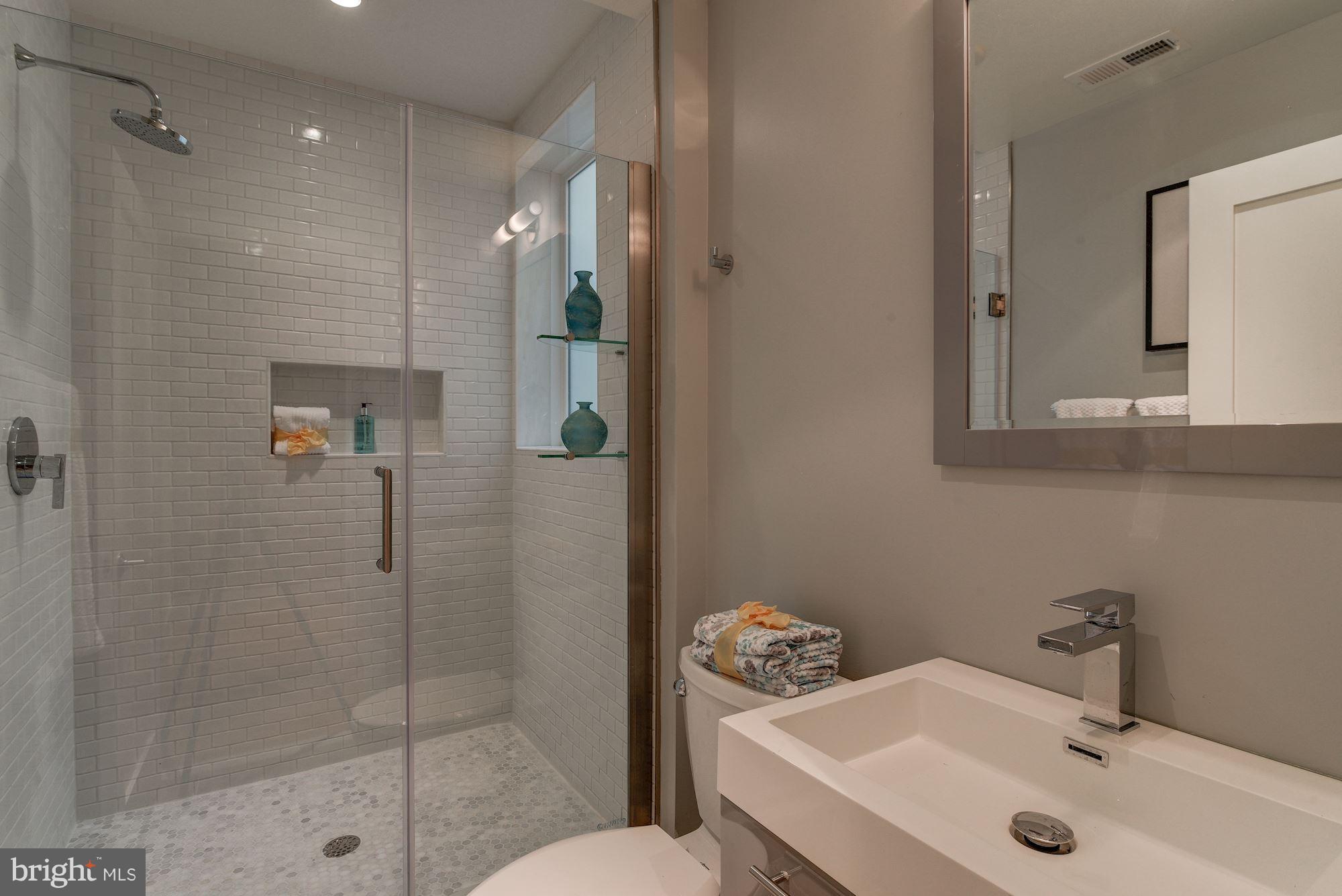 2703 11th Street Northwest, Unit 2 Washington, DC 20001 - Photo 18 of 28 Stunning modern Hall Bath