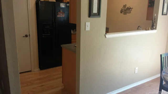 a backyard of a house with seating space