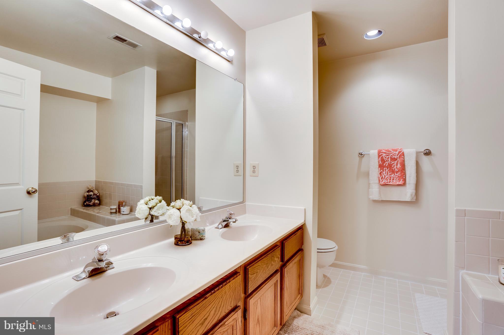 5217 Columbia Road, Unit 661 Columbia, MD 21044 - Photo 17 of 28 Bath (Master)- double bowl sink, ceramic tile flrs