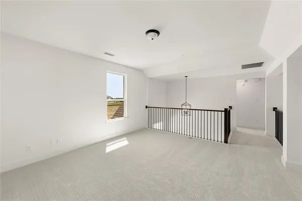 a view of a hallway with window