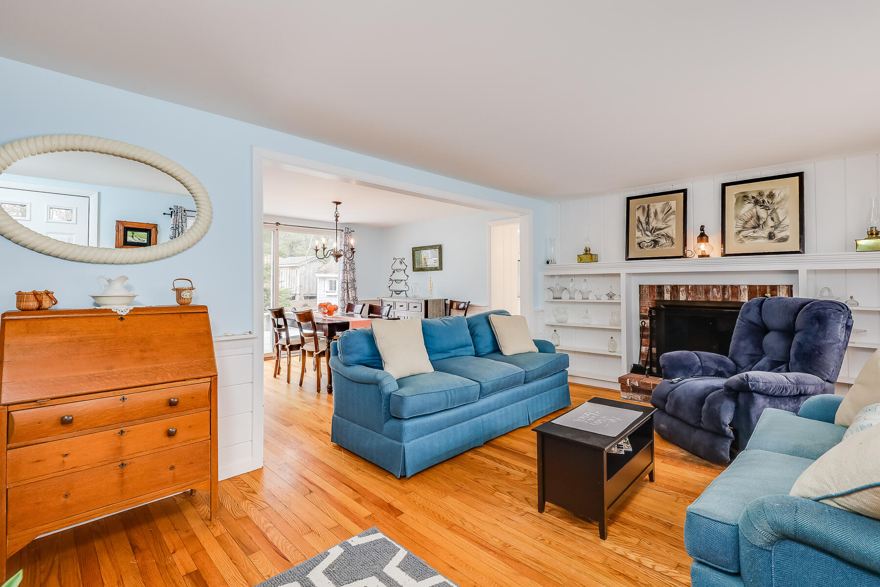 116 Long Road Harwich, MA 02645 - Photo 28 of 32 a living room with furniture and a fireplace