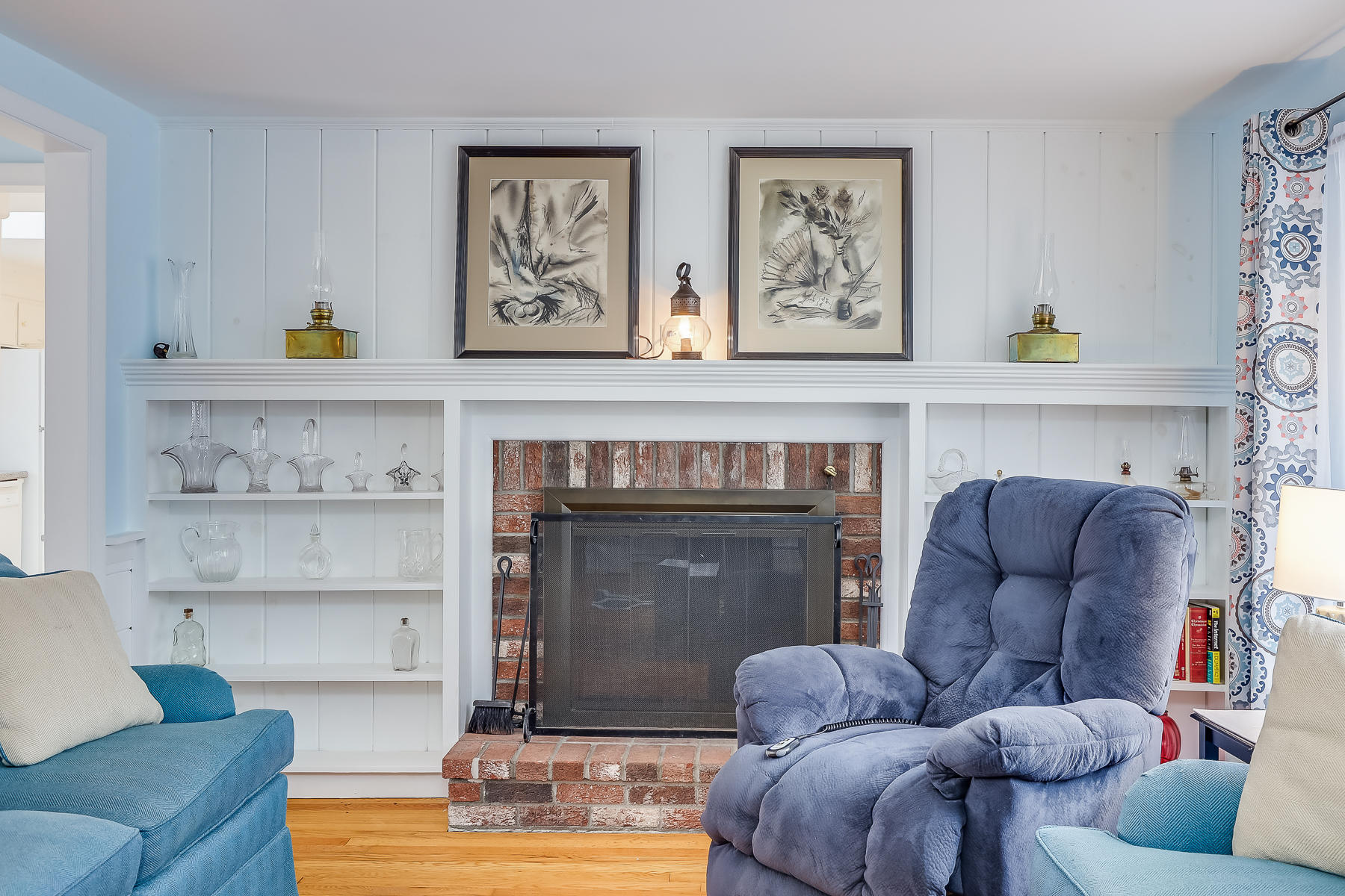 116 Long Road Harwich, MA 02645 - Photo 7 of 32 a living room with furniture and a fireplace