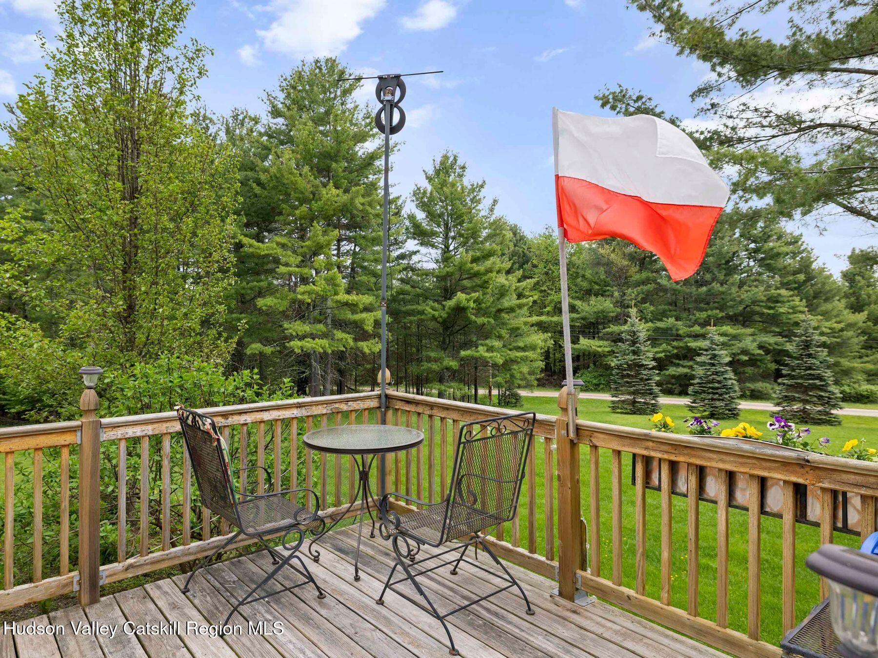 137 Mountain Pond View Road Gilboa, NY 12076 - Photo 7 of 38 a view of a chairs on the roof deck
