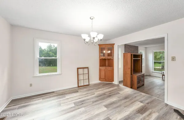 a view of a livingroom with a window