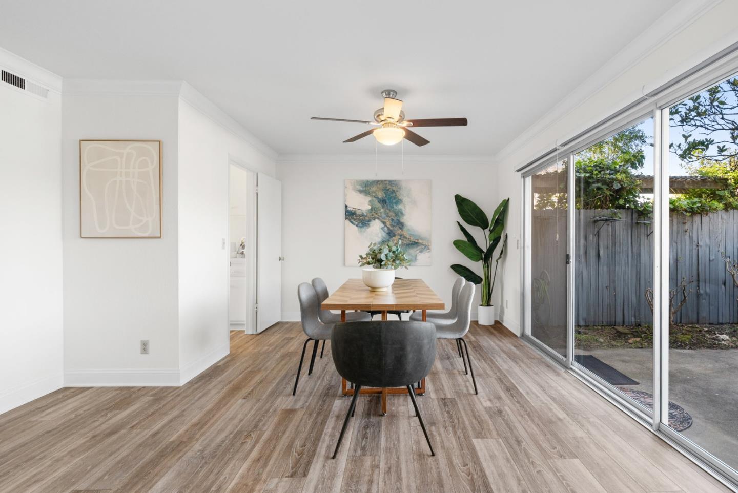 120 Paseo Ballena Aptos, CA 95003 - Photo 21 of 69 a view of a dining room with furniture window and wooden floor