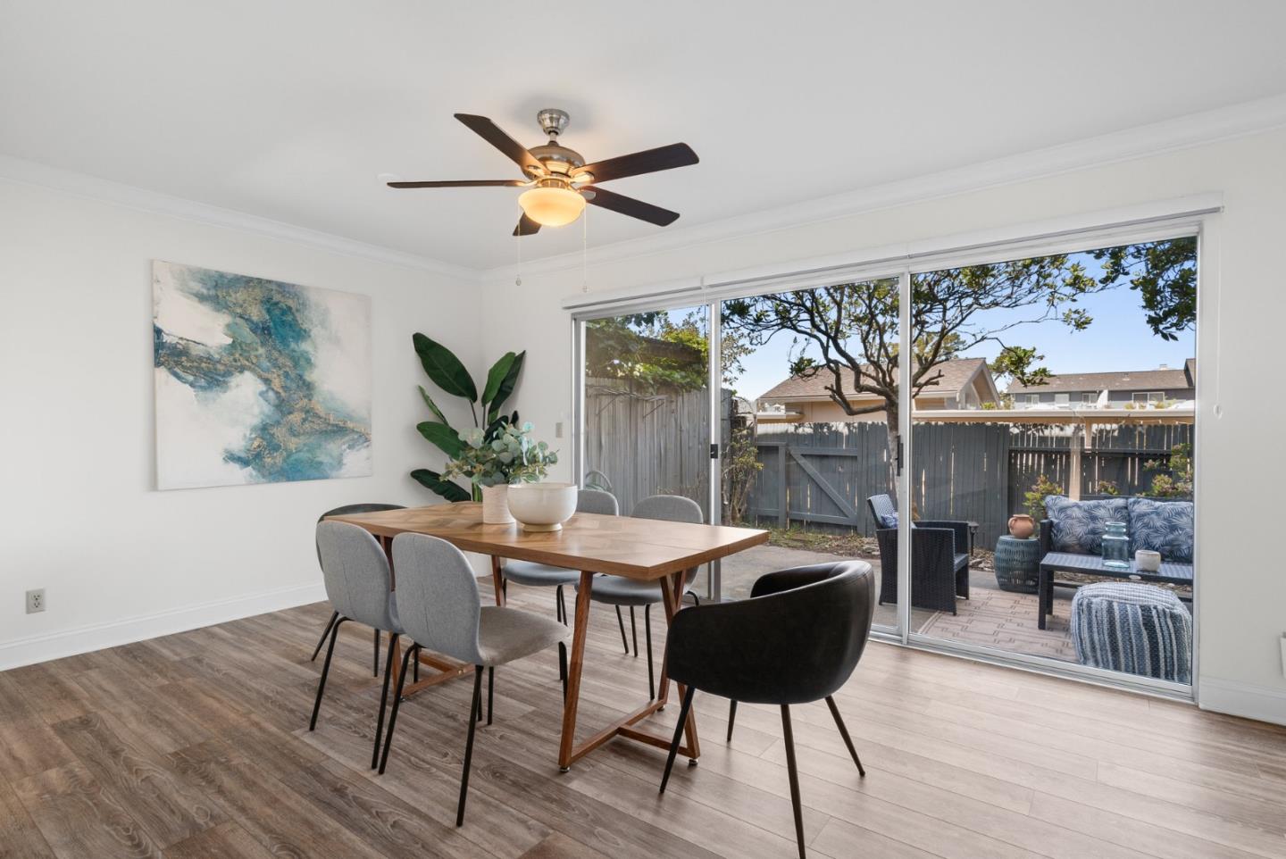 120 Paseo Ballena Aptos, CA 95003 - Photo 23 of 69 a view of a dining room with furniture window and wooden floor