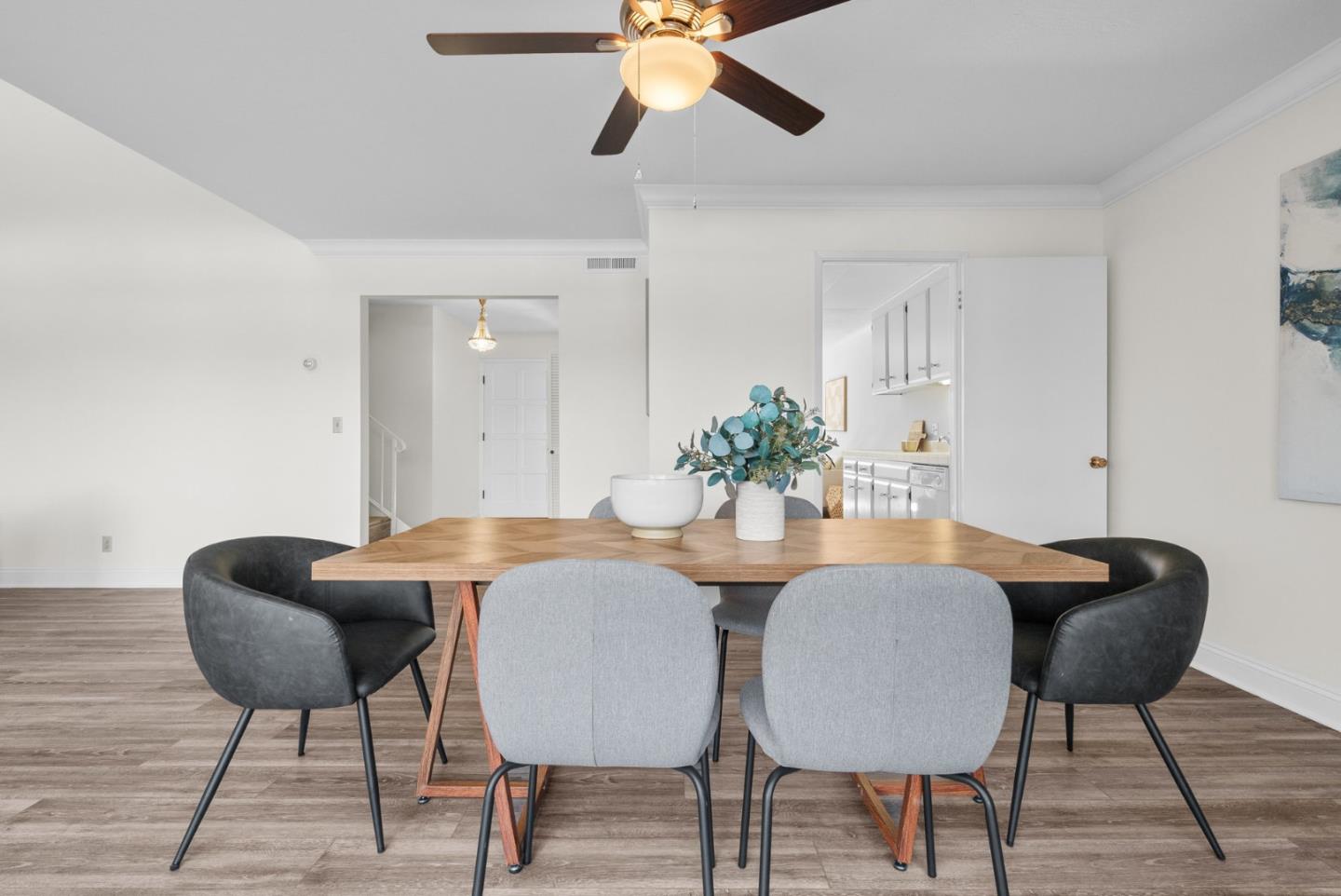 120 Paseo Ballena Aptos, CA 95003 - Photo 32 of 69 a dining room with furniture and wooden floor