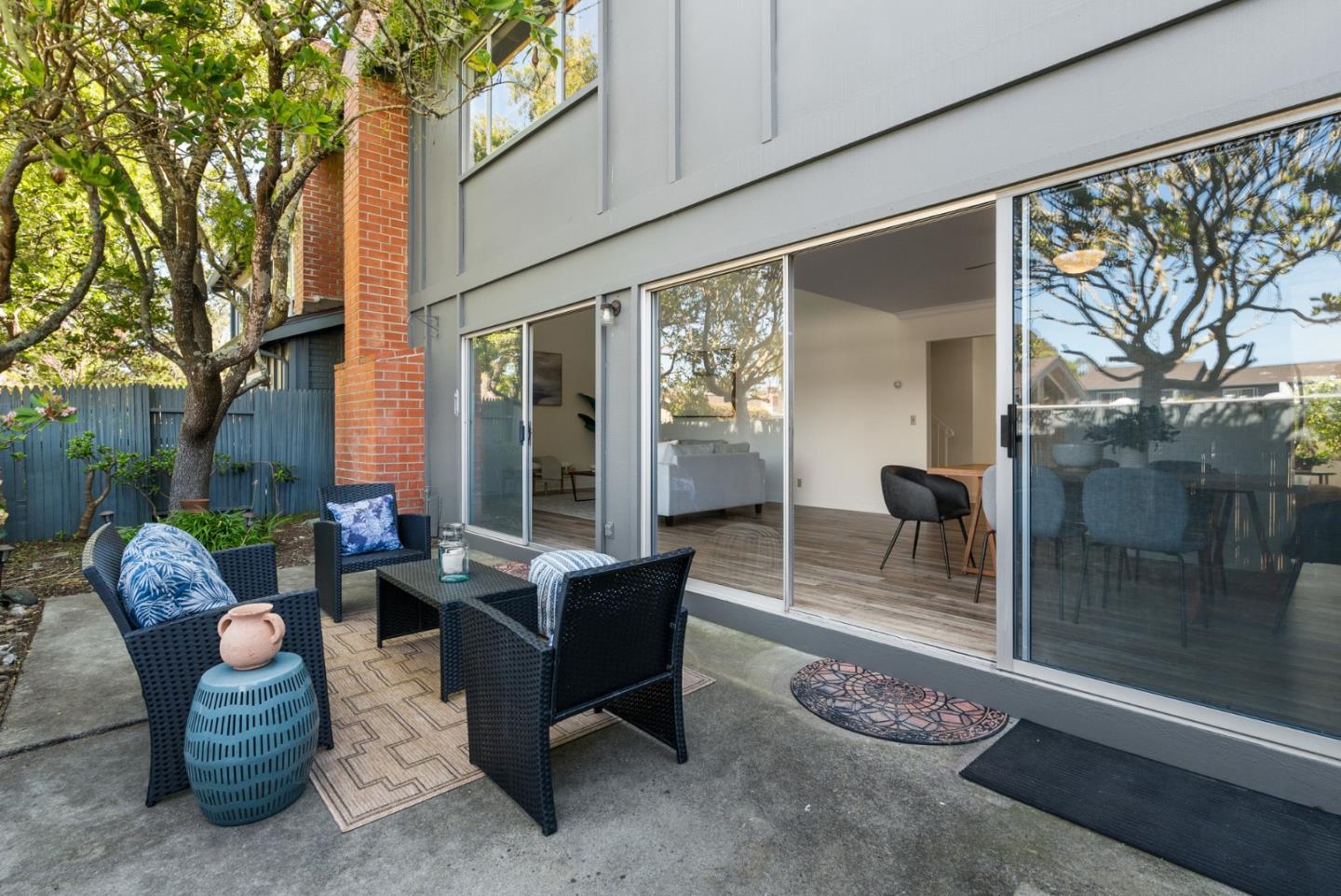 120 Paseo Ballena Aptos, CA 95003 - Photo 56 of 69 a outdoor living space with patio furniture and a potted plant