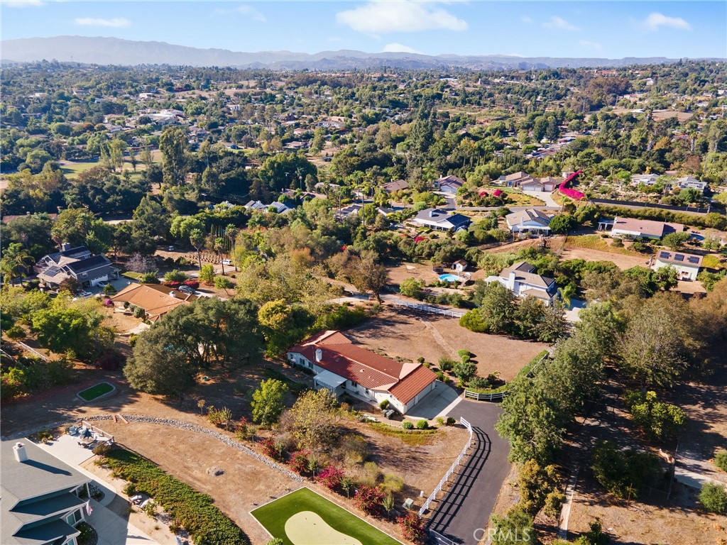 1671 Joshua Tree Lane Fallbrook, CA 92028 - Photo 43 of 44 an aerial view of residential houses with city view