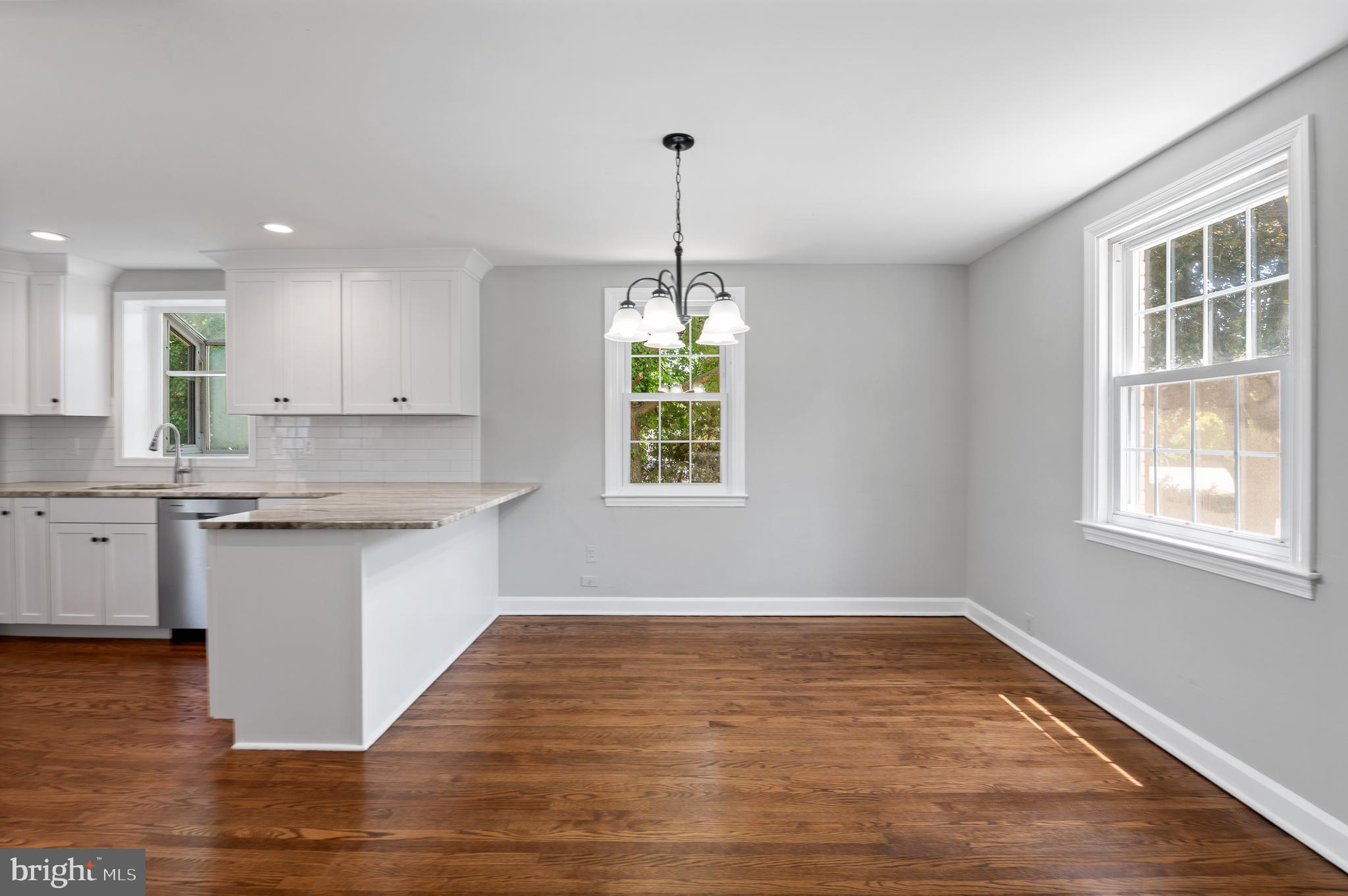 3731 School Lane Newtown Square, PA 19073 - Photo 10 of 31 a kitchen with sink window and cabinets