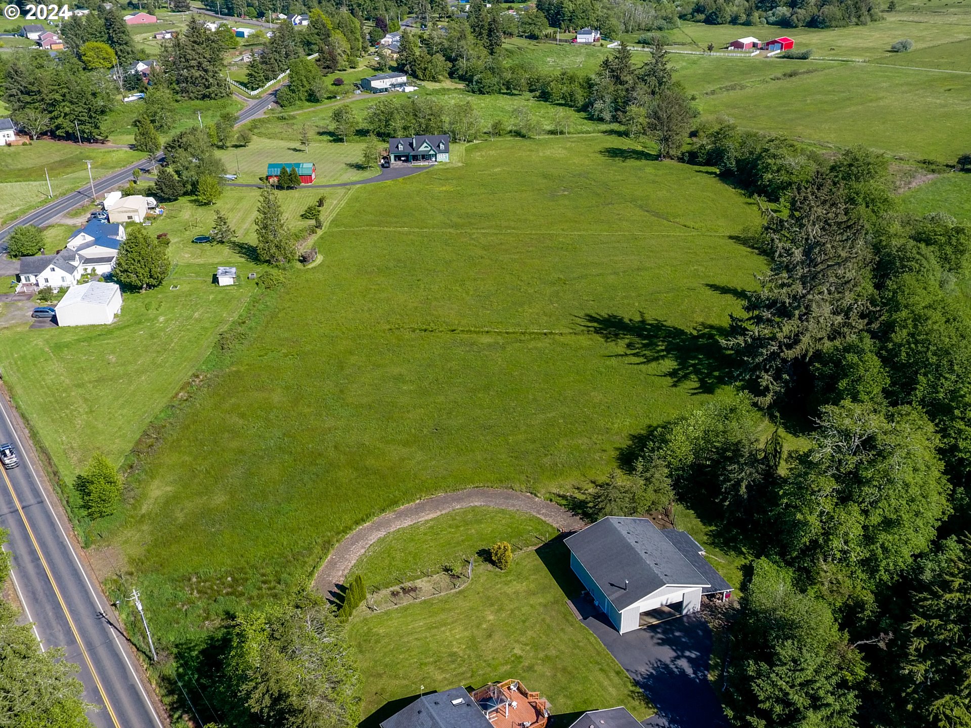 Logan Road Astoria, OR 97103 - Photo 3 of 14 a view of a bunch of trees and flowers in a yard
