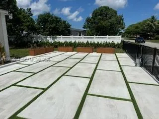 a view of balcony with seating space