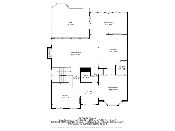 a picture of a floor plan