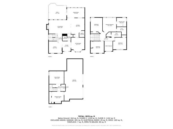 a picture of a room with wall painting