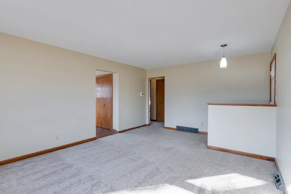 a view of an empty room