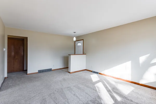 a view of an empty room