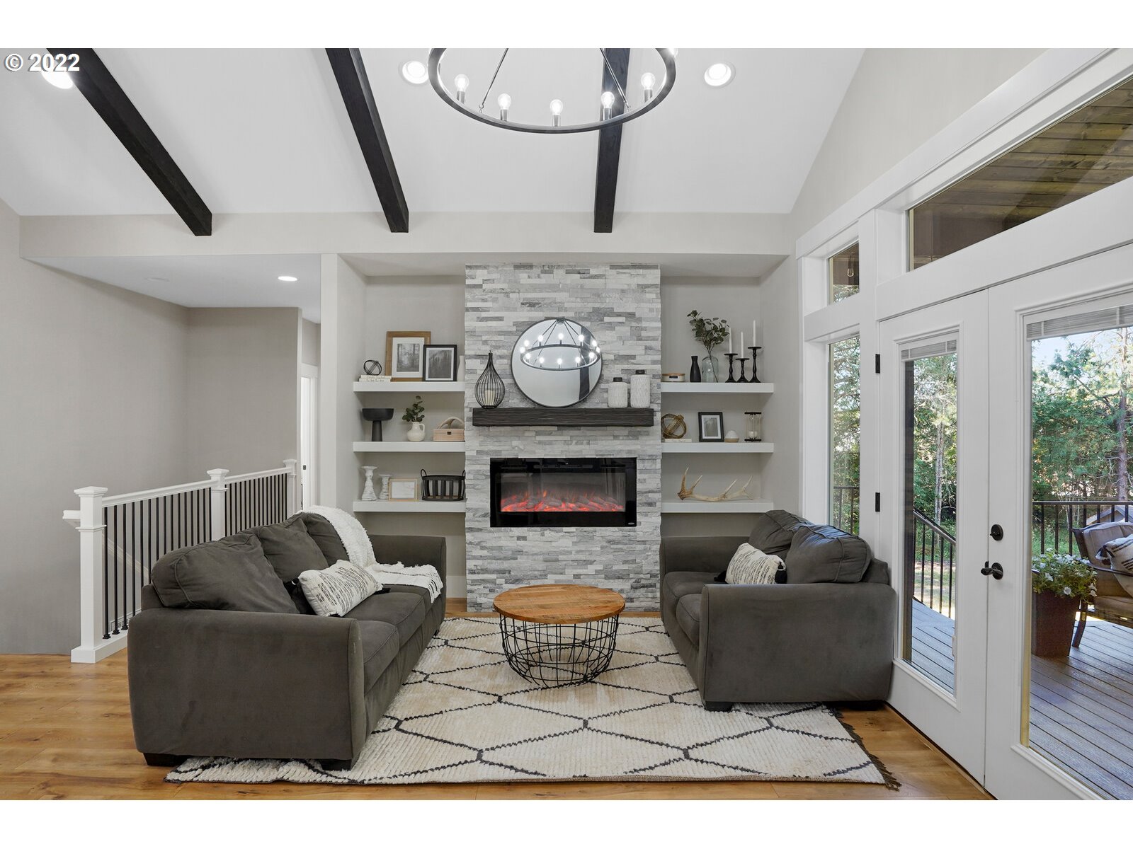11974 South Mt Hope Road Molalla, OR 97038 - Photo 12 of 30 a living room with furniture and a fireplace