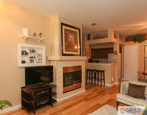 85 Wentworth Road Bedminster, NJ 07921 - Photo 5 of 20 a living room with furniture a flat screen tv and a fireplace