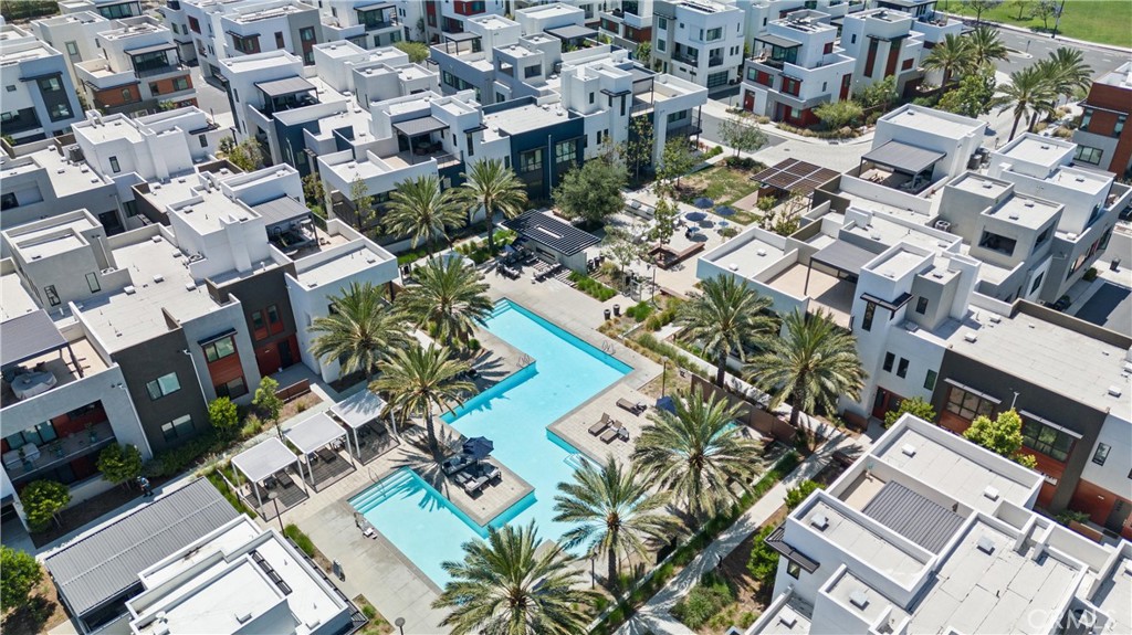 303 Lodestar Tustin, CA 92782 - Photo 30 of 37 an aerial view of a city with lots of residential buildings