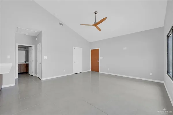 a view of an empty room