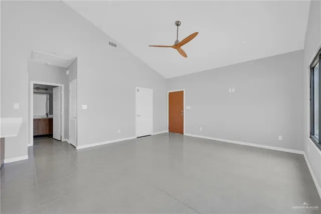 a view of an empty room