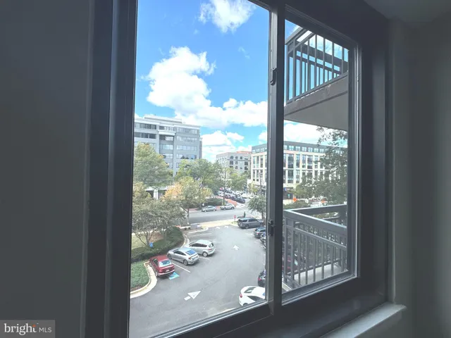 a view of a room from a window