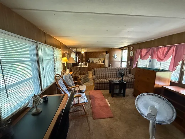 a room with furniture and windows