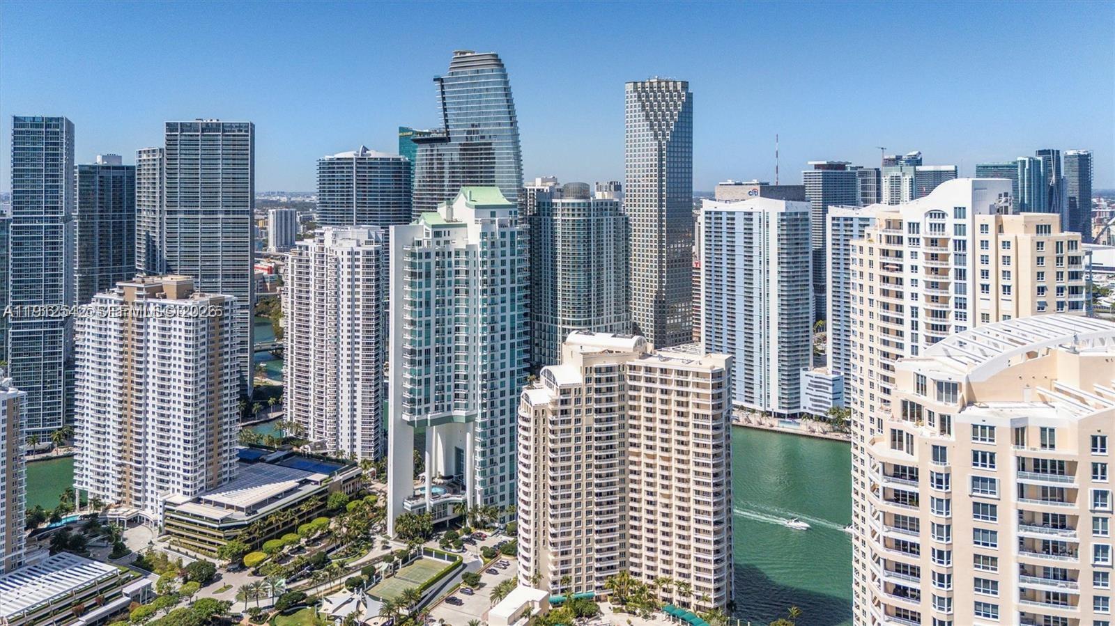 900 Brickell Key Boulevard, Unit 1502 Miami, FL 33131 - Photo 30 of 33 a view of city with tall buildings
