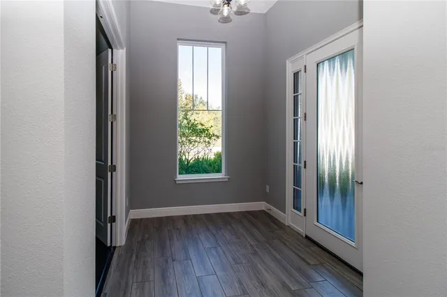 a view of an empty room