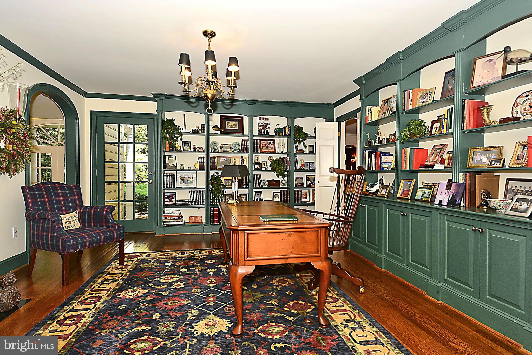 8741 Persimmon Tree Road Potomac, MD 20854 - Photo 5 of 30 Study w/ two sets of built-in bookcases
