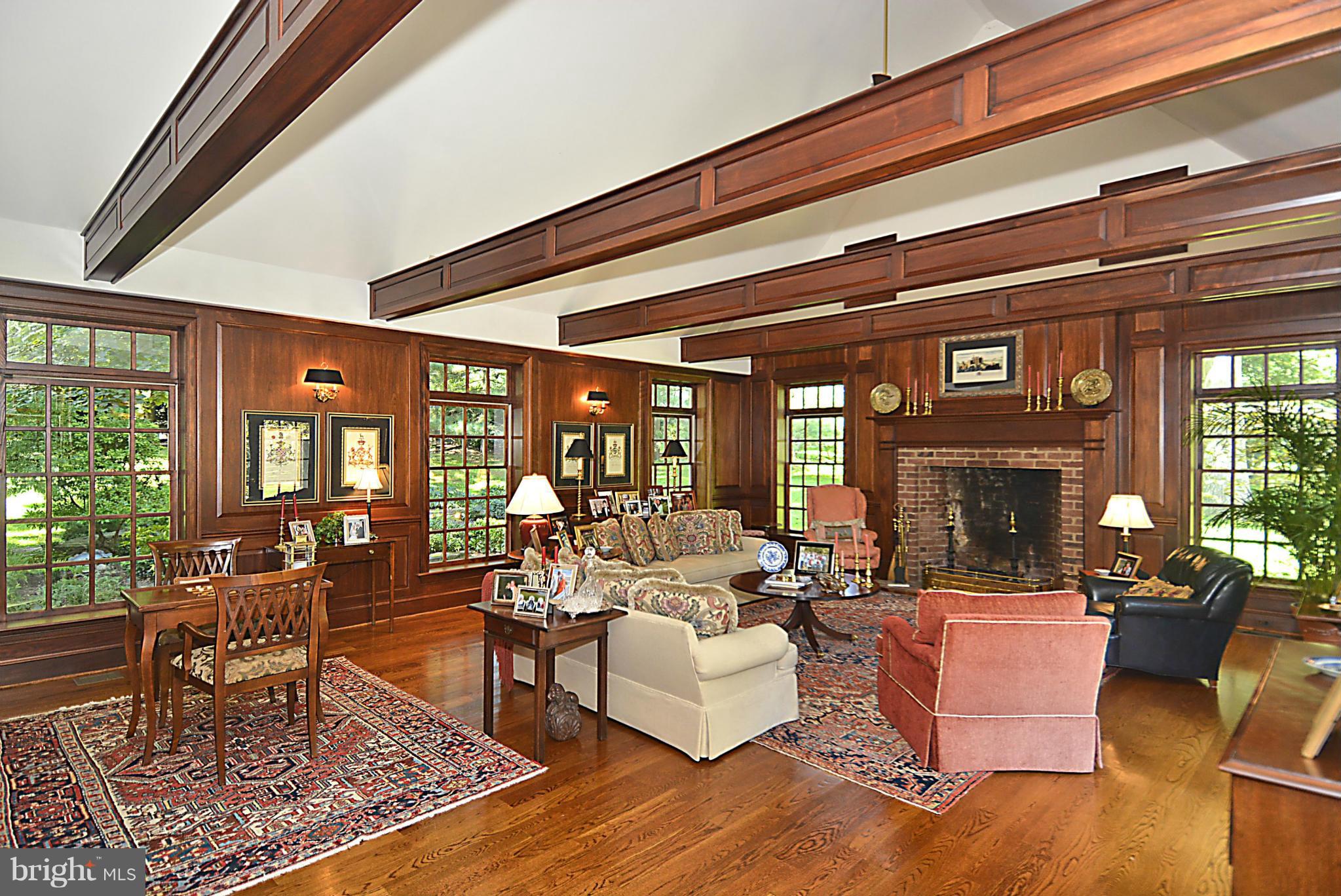 8741 Persimmon Tree Road Potomac, MD 20854 - Photo 7 of 30 Great room w/ soaring cathedral ceilings & FP
