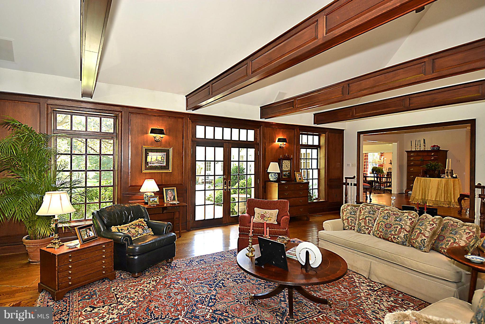 8741 Persimmon Tree Road Potomac, MD 20854 - Photo 8 of 30 Great Rm w/ floor-to-ceiling raised paneled walls