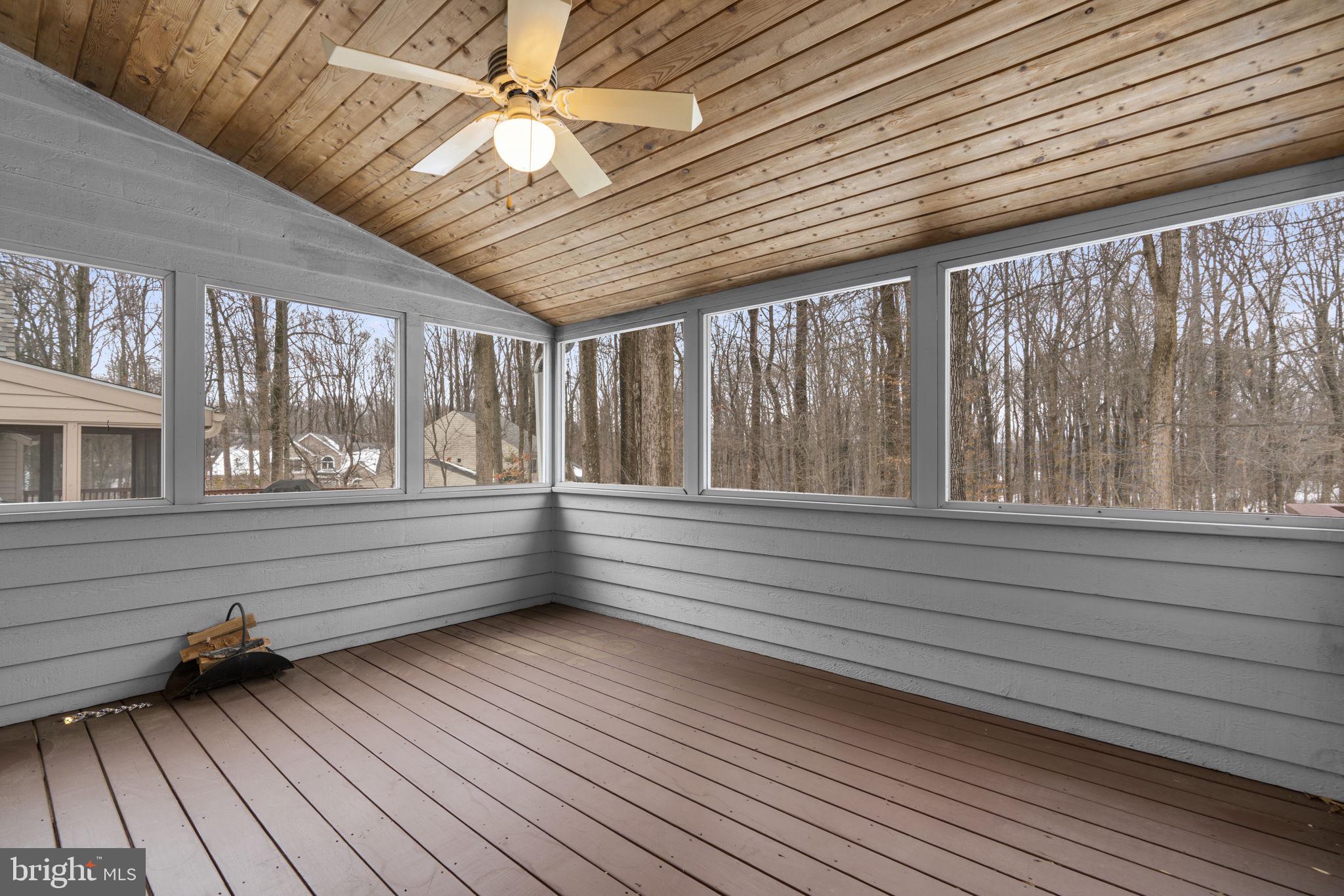 10684 Quarterstaff Road Columbia, MD 21044 - Photo 40 of 84 Screened porch with ceiling fan