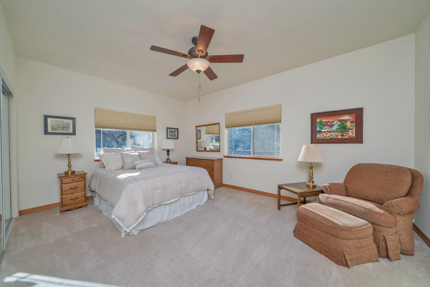 6510 Sly Park Road Placerville, CA 95667 - Photo 30 of 50 a bedroom with a bed couch and window