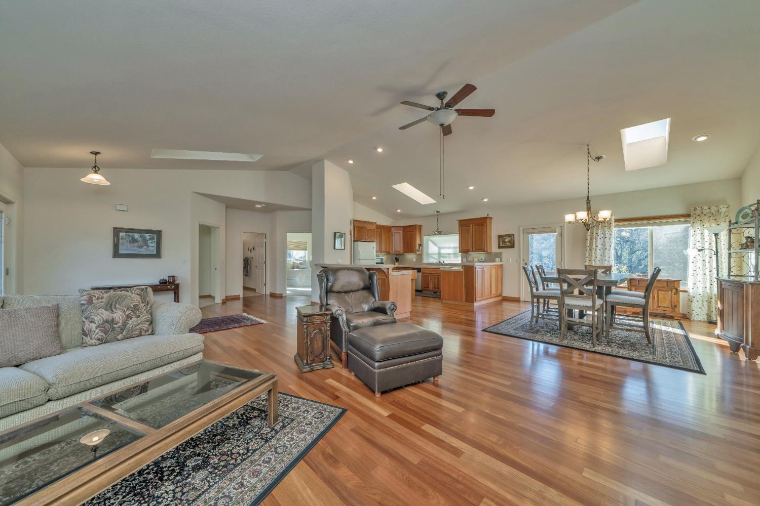 6510 Sly Park Road Placerville, CA 95667 - Photo 9 of 50 a living room with furniture and wooden floor