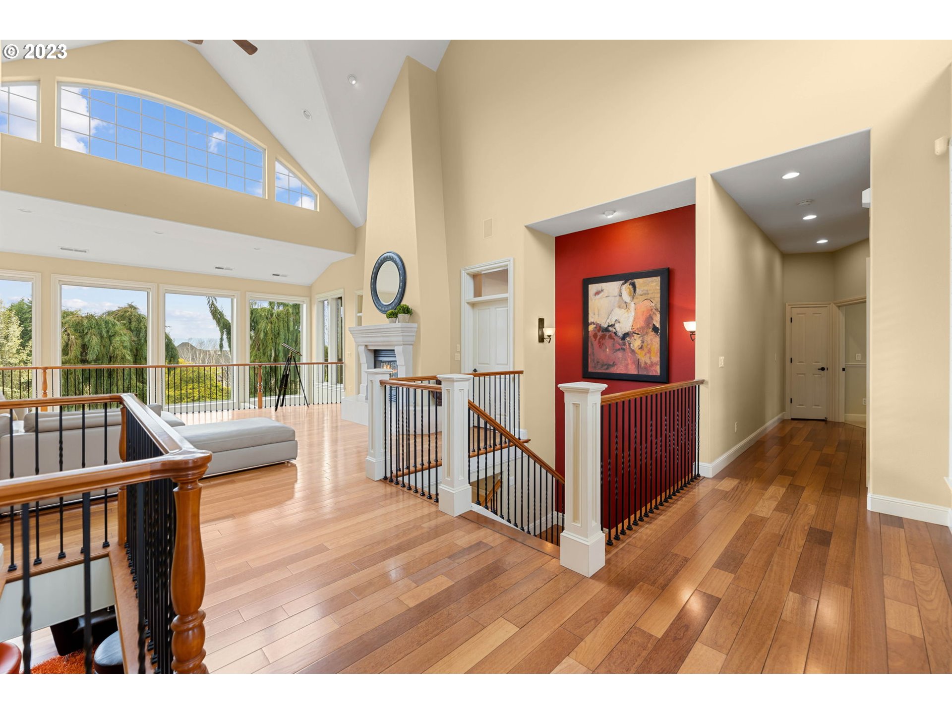 6405 Northwest 202nd Circle Ridgefield, WA 98642 - Photo 15 of 45 a view of a living room and wooden floor