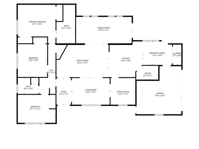 a house with a outdoor space